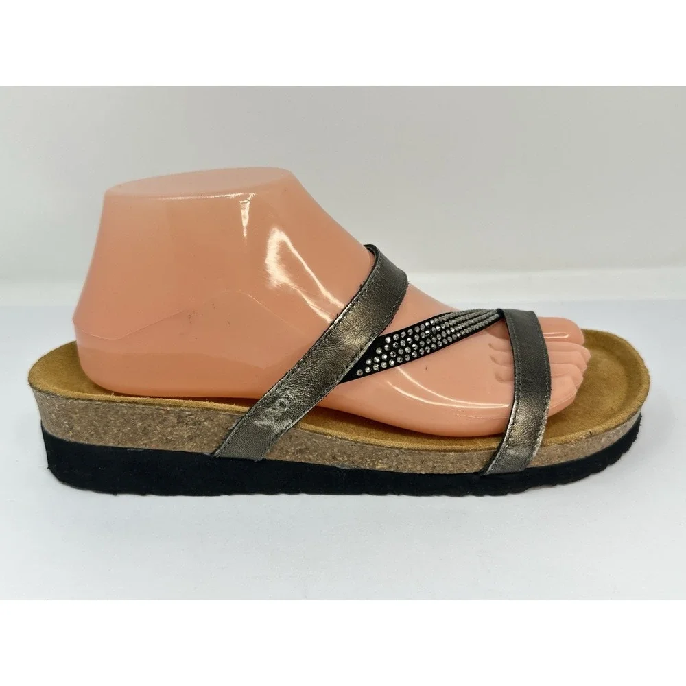 Naot Hawaii Women's Sandals Size EU 40 US 9 Metallic Rhinestone Slide NWOB